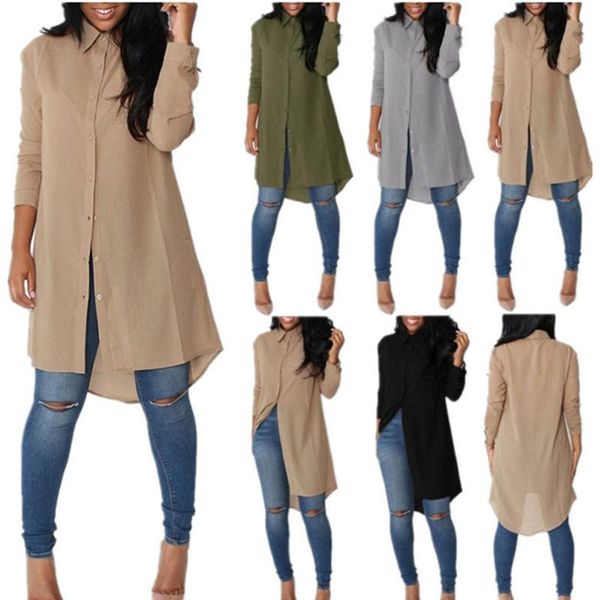 casual dresses women loose solid turn down ladies office shirt button 2021 summer spring long sleeve vestidos, Black;gray
casual dresses women loose solid turn down ladies office shirt button 2021 summer spring long sleeve vestidos, Black;gray