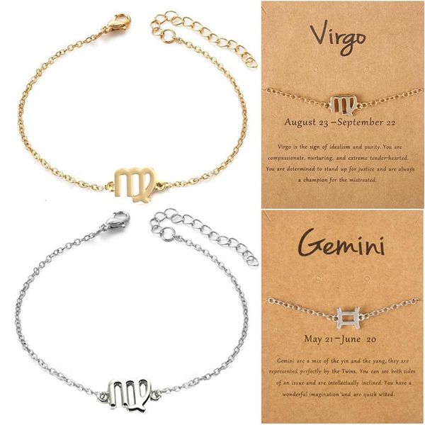jewelryfashion 12 constellations zodiac pattern bracelets with card alloy golden horoscope charm bracelet for women jewelry gift drop delive, Golden;silver
jewelryfashion 12 constellations zodiac pattern bracelets with card alloy golden horoscope charm bracelet for women jewelry gift drop delive, Golden;silver