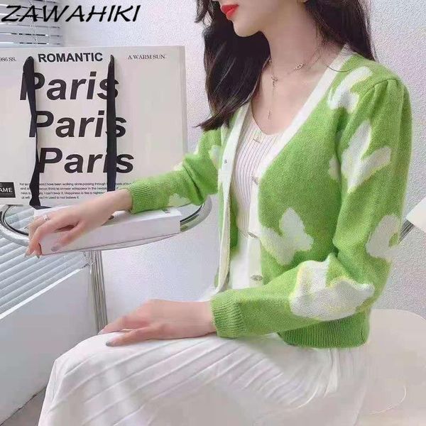 women's knits & tees zawahiki clothes loose v neck butterfly embroidery cardigan long puff sleeve knitted french style autumn sweater, White
women's knits & tees zawahiki clothes loose v neck butterfly embroidery cardigan long puff sleeve knitted french style autumn sweater, White