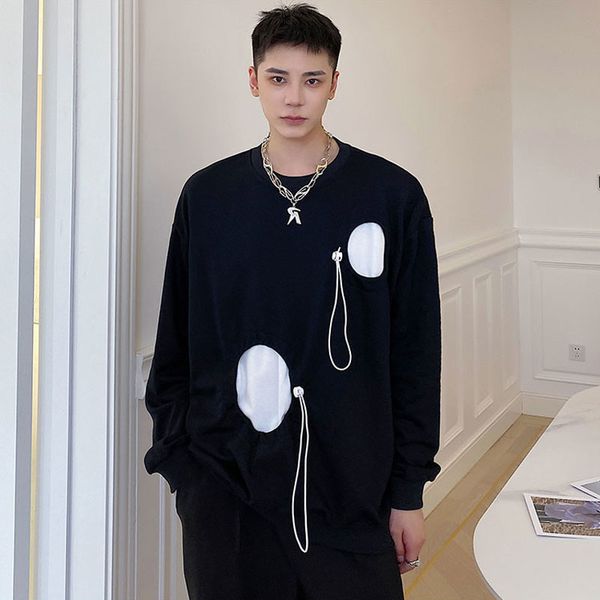 men's hoodies & sweatshirts men drawstring round splice long sleeve pullover sweatshirt autumn winter streetwear harajuku loose black h
men's hoodies & sweatshirts men drawstring round splice long sleeve pullover sweatshirt autumn winter streetwear harajuku loose black h