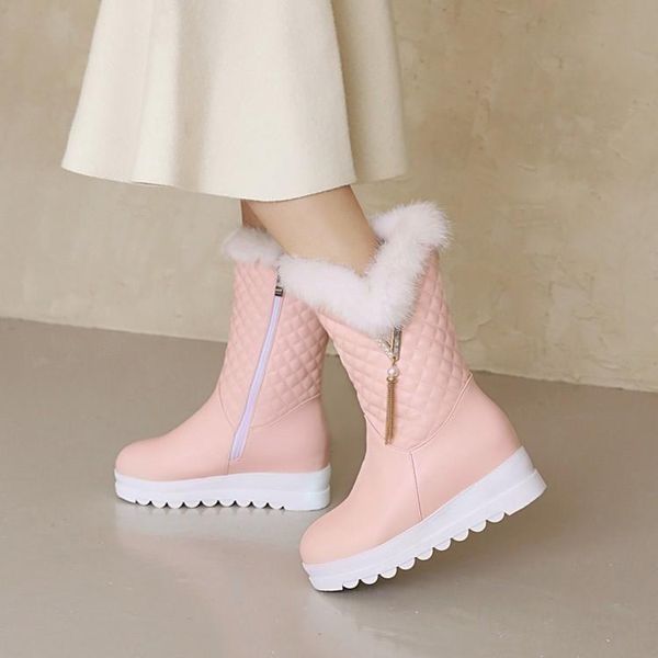 dress shoes winter snow boots women's side zipper thickened plush short barrel increased cotton two warm, Black
dress shoes winter snow boots women's side zipper thickened plush short barrel increased cotton two warm, Black