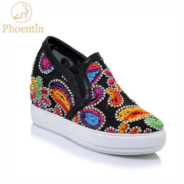 dress shoes phoentin mixed colors lolita wedges fretwork mesh high heels platform fashion sneakers wedge slip on women ft520, Black
dress shoes phoentin mixed colors lolita wedges fretwork mesh high heels platform fashion sneakers wedge slip on women ft520, Black