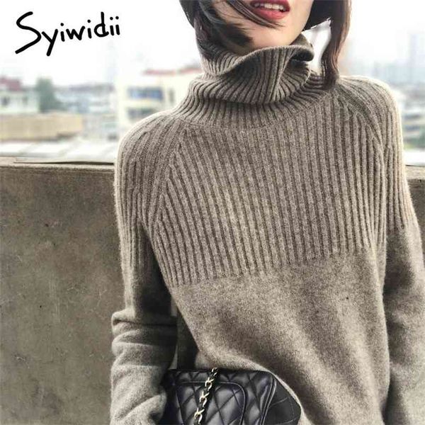 syiwidii women's turtleneck winter sweaters oversize korean fashion long sleeve vintage striped warm knitted pullover 210922, White;black
syiwidii women's turtleneck winter sweaters oversize korean fashion long sleeve vintage striped warm knitted pullover 210922, White;black