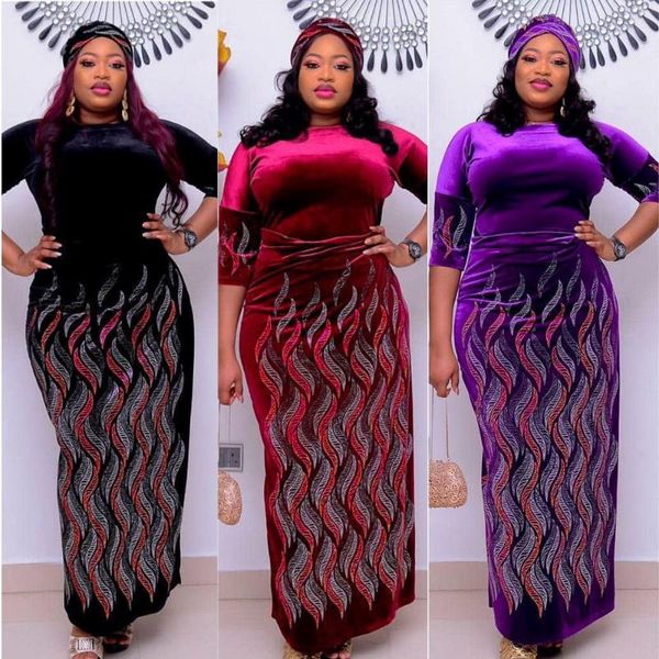 ethnic clothing md african velvet dresses for women 2021 dashiki autumn winter plus size dress ladies traditional christmas robes, Red
ethnic clothing md african velvet dresses for women 2021 dashiki autumn winter plus size dress ladies traditional christmas robes, Red