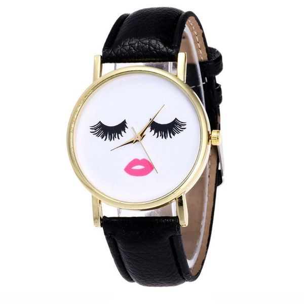 wristwatches 2021 fashion eyelashes lipstick watches women leather band quartz no brand gift wholesale price drop, Slivery;brown
wristwatches 2021 fashion eyelashes lipstick watches women leather band quartz no brand gift wholesale price drop, Slivery;brown