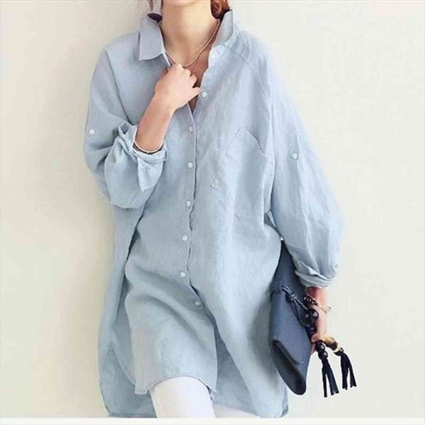 autumn cotton linen long korean women shirts harajuku loose plus size sleeved solid color shirt lady back button white
autumn cotton linen long korean women shirts harajuku loose plus size sleeved solid color shirt lady back button white