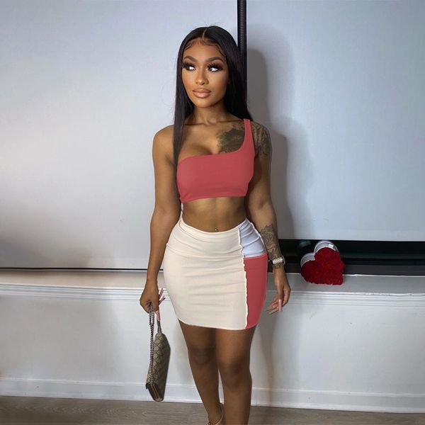 women 2 piece summer sets 2021 matching sets for women club outfits trendy crop and bodycon mini skirts two piece set, Black;white
women 2 piece summer sets 2021 matching sets for women club outfits trendy crop and bodycon mini skirts two piece set, Black;white