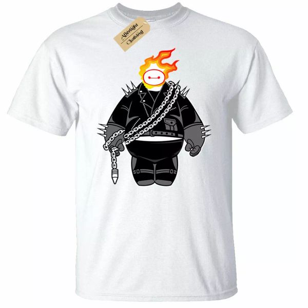 large ghost t-shirt men's hero death rider rider biker who six twhite, White;black
large ghost t-shirt men's hero death rider rider biker who six twhite, White;black