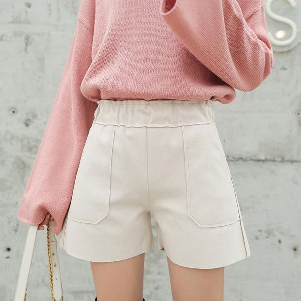 women's shorts women woolen 2021 autumn and winter short trousers lady wide-legged female high waists slim casual wool harajuku, White;black
women's shorts women woolen 2021 autumn and winter short trousers lady wide-legged female high waists slim casual wool harajuku, White;black
