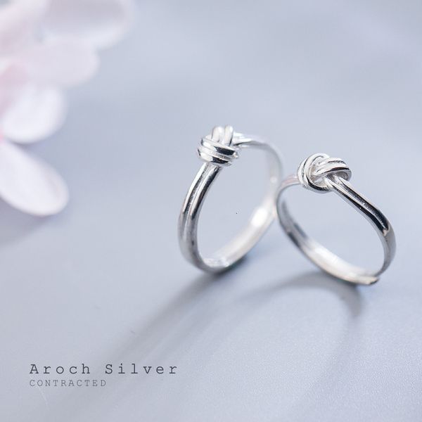 s925 silver female japanese and korean fashion simple knot temperament personality open couple ring j4536
s925 silver female japanese and korean fashion simple knot temperament personality open couple ring j4536