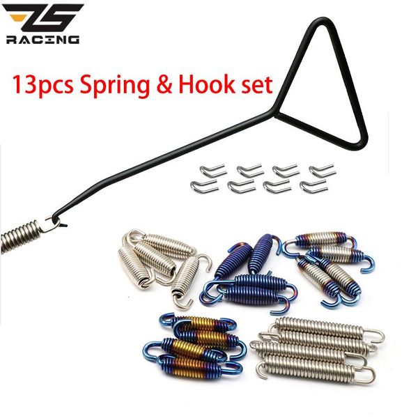 motorcycle exhaust system zs racing 13pcs/set pipe muffler mounting spring hooks stainless steel for 51mm 61mm
motorcycle exhaust system zs racing 13pcs/set pipe muffler mounting spring hooks stainless steel for 51mm 61mm