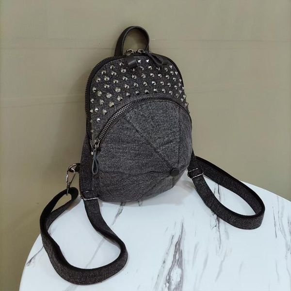 backpack brand design retro rivet denim small personality baseball cap bag fashion bags trend
backpack brand design retro rivet denim small personality baseball cap bag fashion bags trend