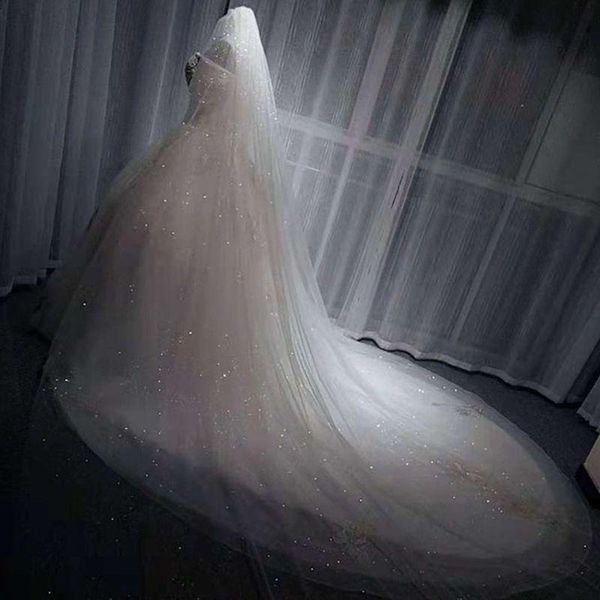 bridal veils women mesh ultra-long trailing cathedral wedding veil romantic luxury shimmer starry sky sequins stamping accessories, Black
bridal veils women mesh ultra-long trailing cathedral wedding veil romantic luxury shimmer starry sky sequins stamping accessories, Black