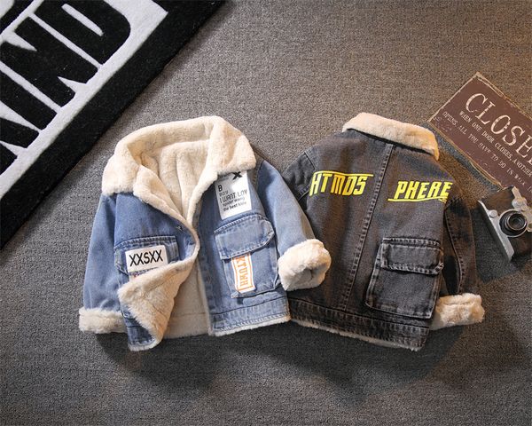 boys' denim coat plush autumn winter foreign cotton coat handsome baby casual coats, Blue;gray
boys' denim coat plush autumn winter foreign cotton coat handsome baby casual coats, Blue;gray