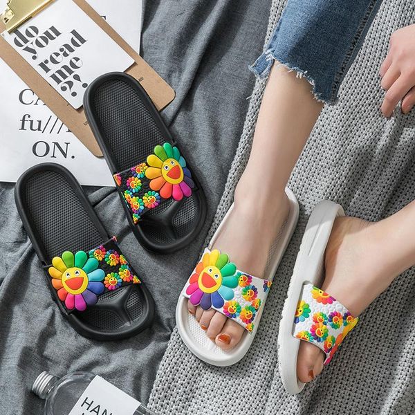 slippers summer women beach slide sandals cute flowers sunflower non-slip soft sole men ladies couple home outdoor shoes, Black
slippers summer women beach slide sandals cute flowers sunflower non-slip soft sole men ladies couple home outdoor shoes, Black