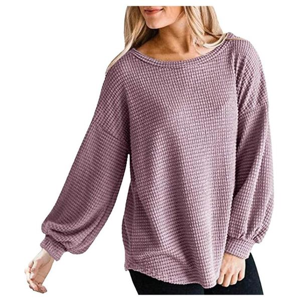 women's t-shirt o neck knitted loose shirt for women autumn long lantren sleeve casual, White
women's t-shirt o neck knitted loose shirt for women autumn long lantren sleeve casual, White