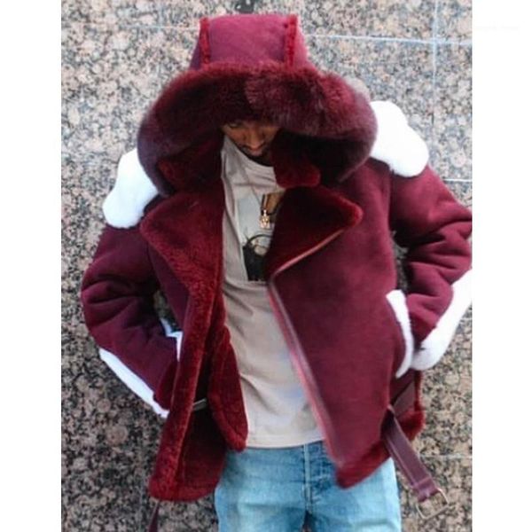 men's fur & faux lugentolo coat men plus size jacket thick warm hooded fleece full sleeve england style clothing, Black
men's fur & faux lugentolo coat men plus size jacket thick warm hooded fleece full sleeve england style clothing, Black