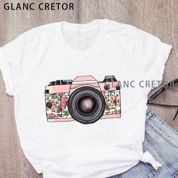 women graphic camera flower vintage lady clothes womens clothing tee female t shirt floral cartoon summer t-shirt women's, White
women graphic camera flower vintage lady clothes womens clothing tee female t shirt floral cartoon summer t-shirt women's, White