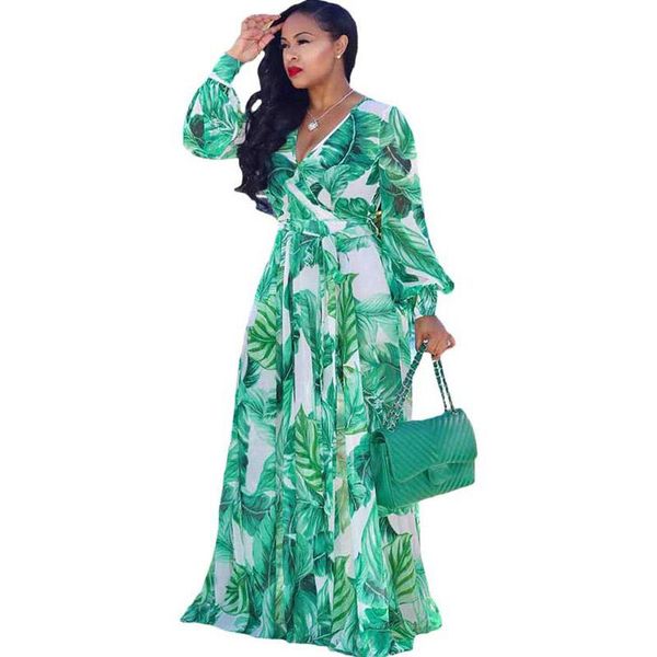 casual dresses beach chiffon maxi dress 2021 summer women's loose print long sleeve v-neck belt large size s-xxl-5xl, Black;gray
casual dresses beach chiffon maxi dress 2021 summer women's loose print long sleeve v-neck belt large size s-xxl-5xl, Black;gray