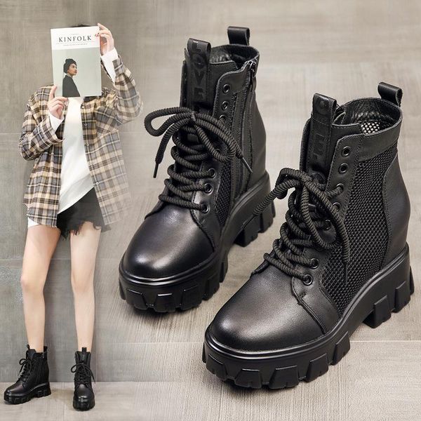 dress shoes 2021 spring and summer leather cool boots with high muffin heel sandals women's leisure thick soled roman, Black
dress shoes 2021 spring and summer leather cool boots with high muffin heel sandals women's leisure thick soled roman, Black