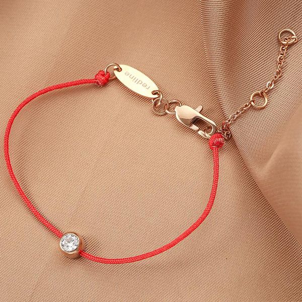 red string bracelet ladies titanium steel european and american style jewelry charm link, chain, Black
red string bracelet ladies titanium steel european and american style jewelry charm link, chain, Black