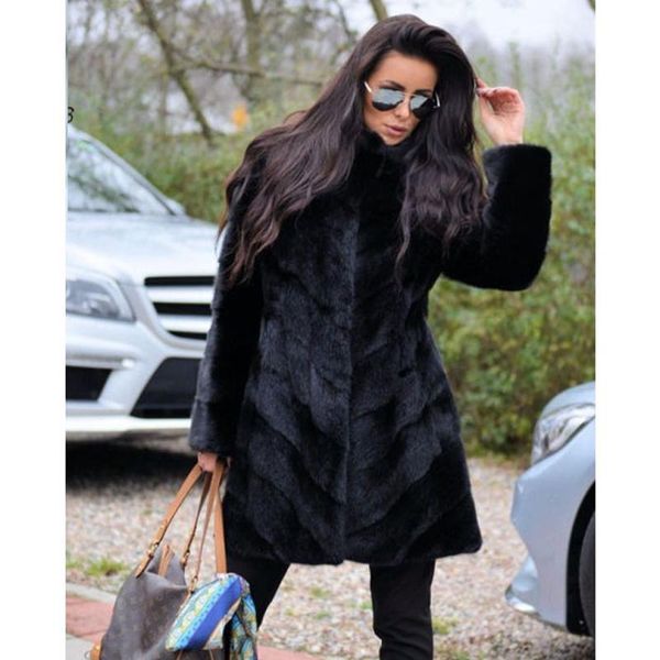 women's fur & faux 2021 real mink coats for women winter fashion outwear luxury whole skin genuine coat medium length, Black
women's fur & faux 2021 real mink coats for women winter fashion outwear luxury whole skin genuine coat medium length, Black