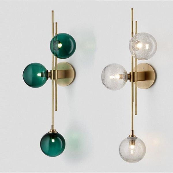 wall lamp modern light luxury living room background creative bedroom bedside simple nordic glass molecular dark green
wall lamp modern light luxury living room background creative bedroom bedside simple nordic glass molecular dark green