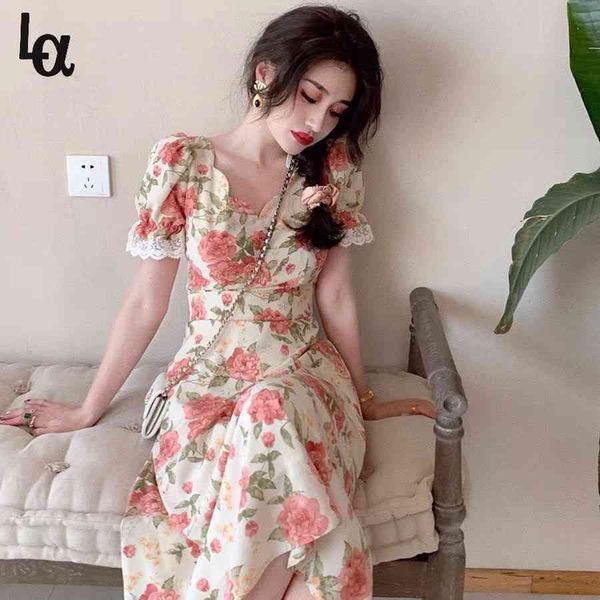 dress korean v-neck vintage es women short sleeve design elegant floral party summer casual 210519, Black;gray
dress korean v-neck vintage es women short sleeve design elegant floral party summer casual 210519, Black;gray
