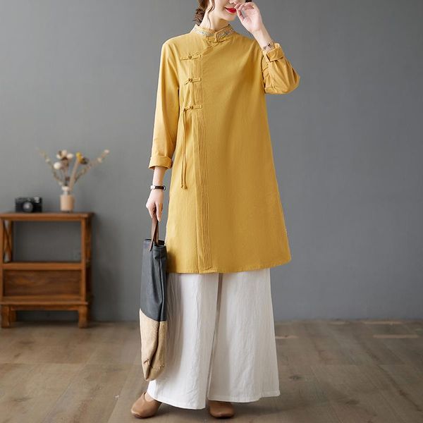 casual dresses women dress autumn 2021 chinese style office lady national wind vintage long sleeve solid embroidery stand neck, Black;gray
casual dresses women dress autumn 2021 chinese style office lady national wind vintage long sleeve solid embroidery stand neck, Black;gray