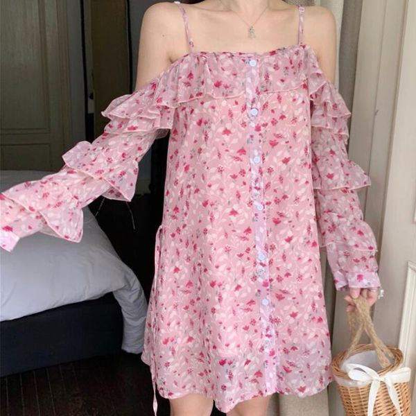 casual dresses sweet korean style women's clothing fashion brand summer chiffon dress full sleeve off shoulder ruffles print mini-dress, Black;gray
casual dresses sweet korean style women's clothing fashion brand summer chiffon dress full sleeve off shoulder ruffles print mini-dress, Black;gray