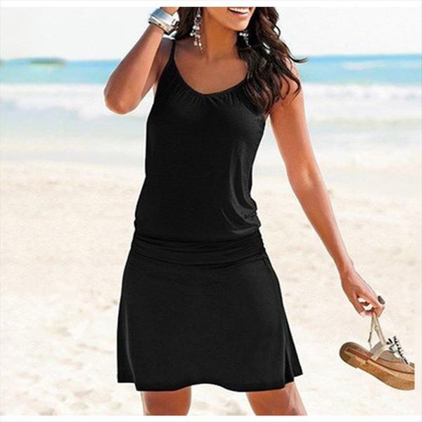 summer beach sundresses women dresses black short verano slip vintage backless vestidos de mujer outfits, Black;gray
summer beach sundresses women dresses black short verano slip vintage backless vestidos de mujer outfits, Black;gray