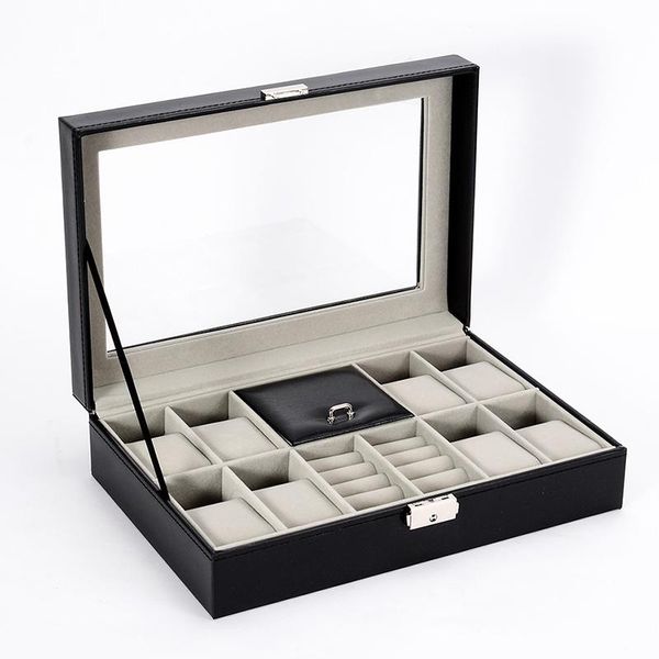 watch boxes & cases leather black storage organizer box 8 slots jewelry case pillows pu display cabinet gift, Black;blue
watch boxes & cases leather black storage organizer box 8 slots jewelry case pillows pu display cabinet gift, Black;blue