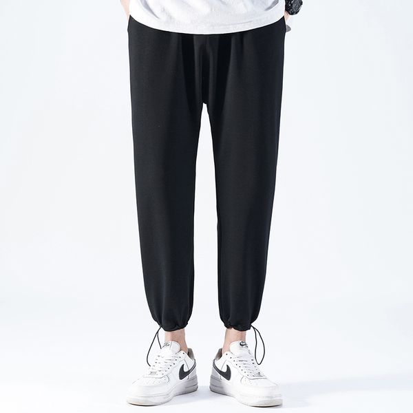 men casual sports sweatpants four seasons loose fashion beam leg pants skin friendly fabric drawstring ankle length pants men, Black
men casual sports sweatpants four seasons loose fashion beam leg pants skin friendly fabric drawstring ankle length pants men, Black