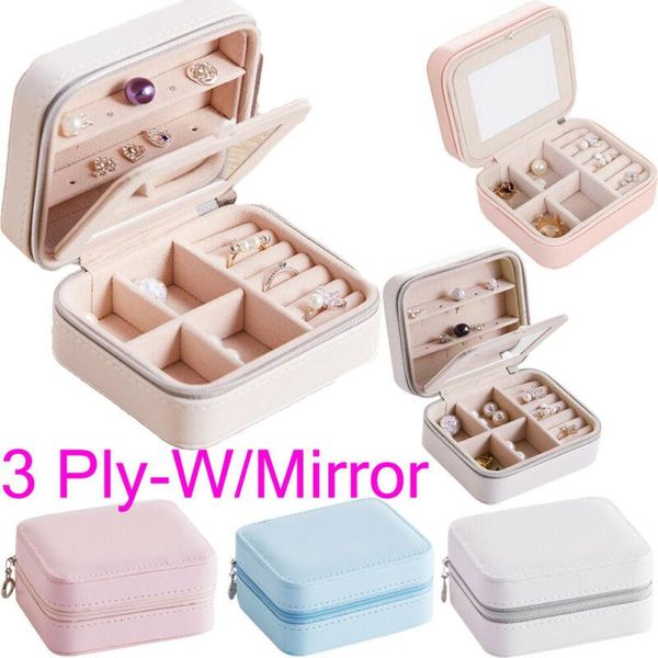 portable travel jewelry box ring earring organizer ornaments dressing case 3 layer w/mirror cosmetic bags & cases
portable travel jewelry box ring earring organizer ornaments dressing case 3 layer w/mirror cosmetic bags & cases