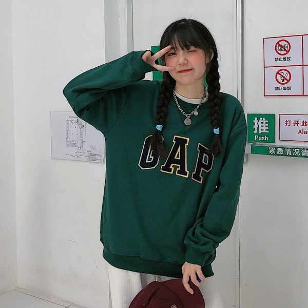 brand hoodie gap plush round neck pullover sweater loose warm casual coat 2021 new couple fashion, Black
brand hoodie gap plush round neck pullover sweater loose warm casual coat 2021 new couple fashion, Black