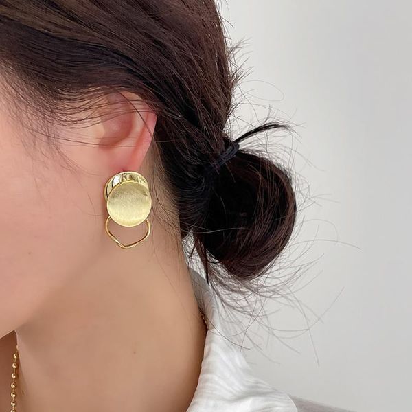 stud aensoa elegant hanging gold silver color ring metal design drop earrings for women girls minimalist simple jewelry gift, Golden;silver
stud aensoa elegant hanging gold silver color ring metal design drop earrings for women girls minimalist simple jewelry gift, Golden;silver