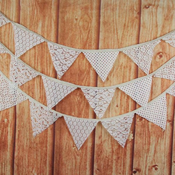 party decoration vintage wedding bunting rustic burlap banner lace fabric pennant garlands supplies
party decoration vintage wedding bunting rustic burlap banner lace fabric pennant garlands supplies