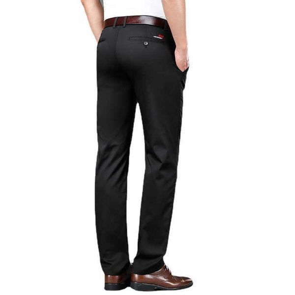 men's casual pants straight cotton elastic men's trousers for spring and summer, Black
men's casual pants straight cotton elastic men's trousers for spring and summer, Black