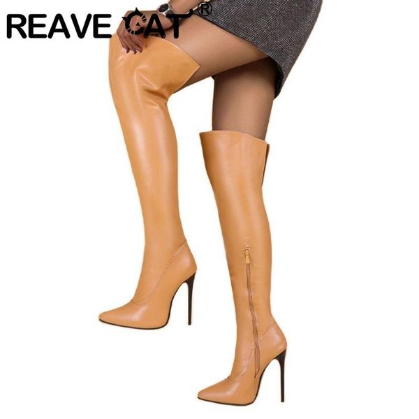 boots reave cat size 34-48 women over the knee super thin heel ladies long fashion pointed toe zipper shoes, Black
boots reave cat size 34-48 women over the knee super thin heel ladies long fashion pointed toe zipper shoes, Black