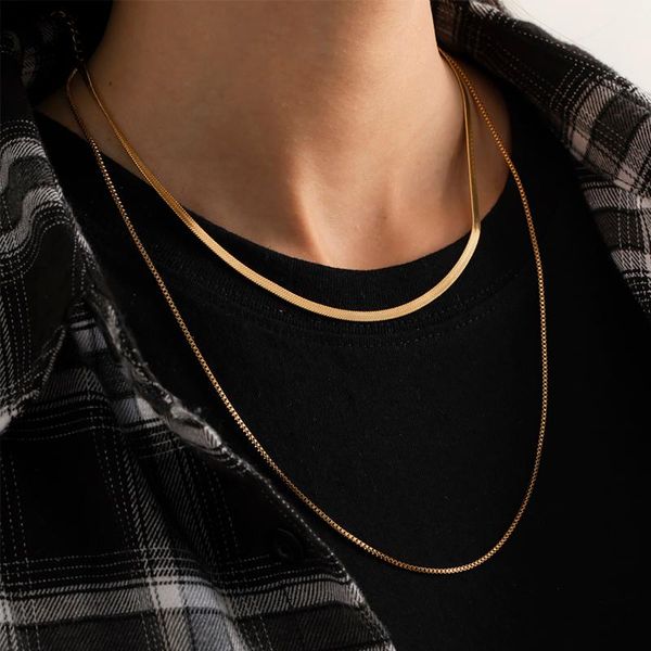vintage charm snake chain necklace for women kpop simple aesthetic layered gold color thin choker fashion neck jewelry chains, Silver
vintage charm snake chain necklace for women kpop simple aesthetic layered gold color thin choker fashion neck jewelry chains, Silver