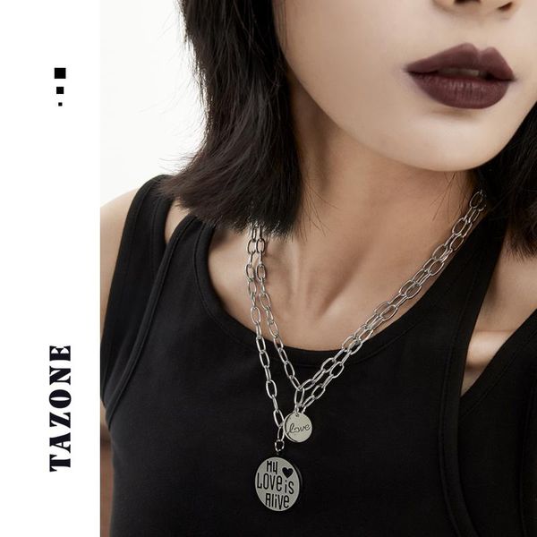 chains hip hop fashion coin pendant layered stainless steel necklace for women snake chain korean choker punk jewelry 2021gift, Silver
chains hip hop fashion coin pendant layered stainless steel necklace for women snake chain korean choker punk jewelry 2021gift, Silver