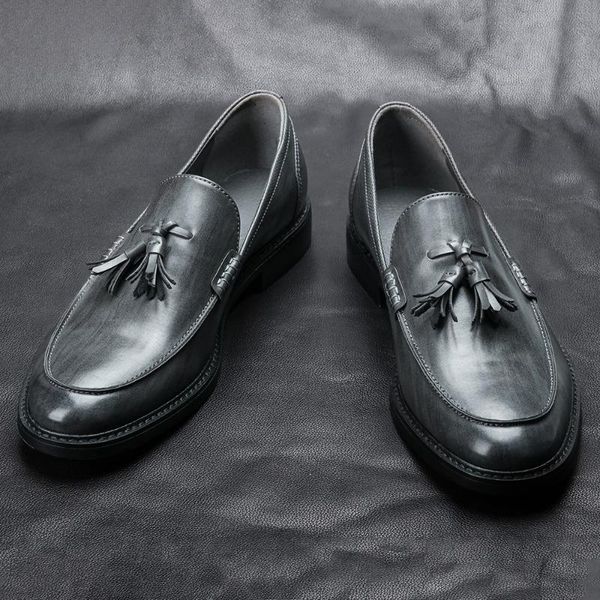 men casual leather shoes size 7-12 business comfortable gentleman's stylish men's loafers dress for #al702, Black
men casual leather shoes size 7-12 business comfortable gentleman's stylish men's loafers dress for #al702, Black
