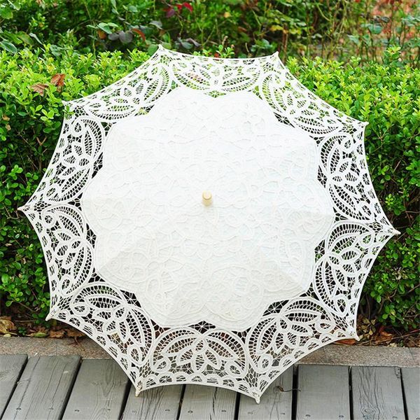 fans & parasols lace craft umbrella cotton hook flower dance pography wedding straight wooden handle beige parasol, White
fans & parasols lace craft umbrella cotton hook flower dance pography wedding straight wooden handle beige parasol, White