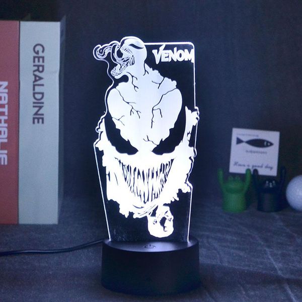 night lights venom film touch sensor 3d light for bedroom decor cute colorful birthday gift led lamp kid lovely present
night lights venom film touch sensor 3d light for bedroom decor cute colorful birthday gift led lamp kid lovely present
