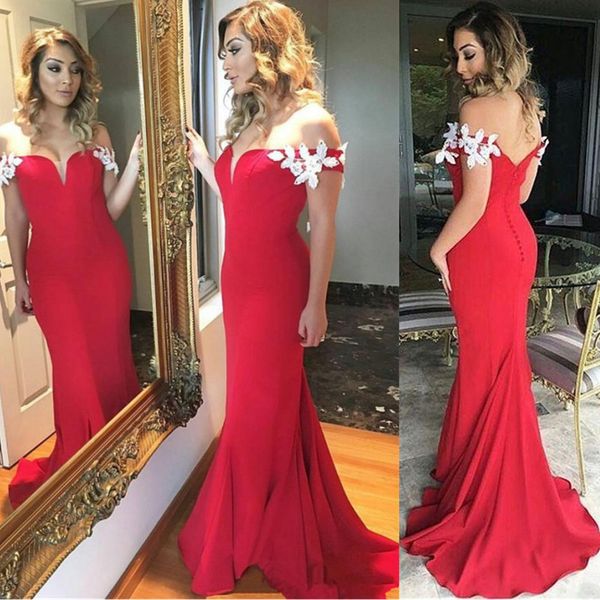 red mermaid evening dresses sheer neck beads lace appliques long sleeves prom dress plus size muslim formal vestidos, Black;red
red mermaid evening dresses sheer neck beads lace appliques long sleeves prom dress plus size muslim formal vestidos, Black;red