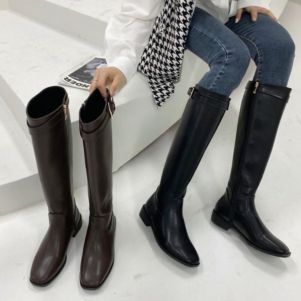 boots fonberry 2021 square toe black punk long knee riding women buckle strap side zipper brand design motorcycle
boots fonberry 2021 square toe black punk long knee riding women buckle strap side zipper brand design motorcycle