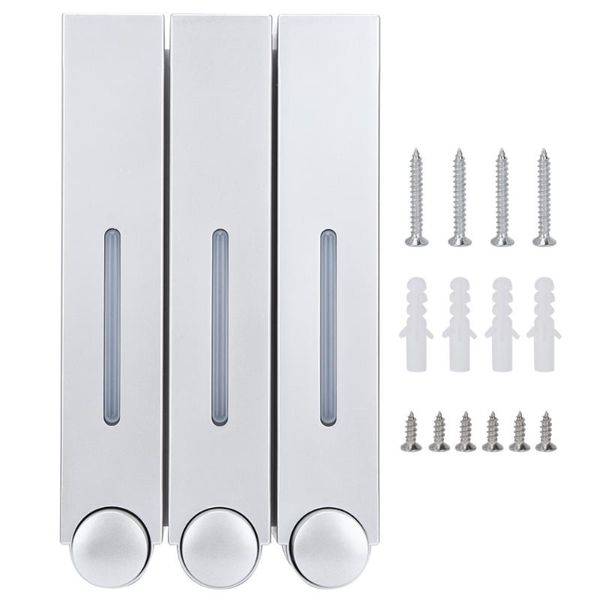 liquid soap dispenser 420ml*3 self wall mount shower manual bathroom gel shampoo holder
liquid soap dispenser 420ml*3 self wall mount shower manual bathroom gel shampoo holder
