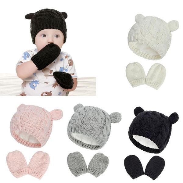 winter cotton baby hat and mittens set kids knitted beanie cap warm boys girls double pompom hats gloves infant bonnet caps &, Yellow
winter cotton baby hat and mittens set kids knitted beanie cap warm boys girls double pompom hats gloves infant bonnet caps &, Yellow