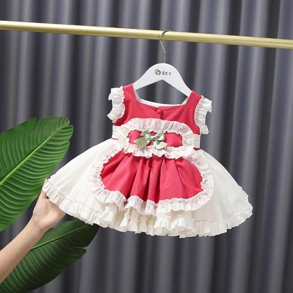 baby clothing spanish vintage ball gown bow ruffles stitching sleeveless lolita princess dresses for girls easter eid a253 girl's, Red;yellow
baby clothing spanish vintage ball gown bow ruffles stitching sleeveless lolita princess dresses for girls easter eid a253 girl's, Red;yellow