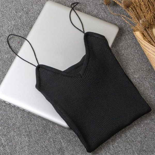 women's tanks & camis solid women summer camisole strappy slim fit knitted vest strap skinny fashion 2021 clothing blusas feminino, White
women's tanks & camis solid women summer camisole strappy slim fit knitted vest strap skinny fashion 2021 clothing blusas feminino, White
